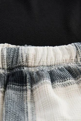 Next Pyjama Strukturierter Schlafanzug mit langem Arm Schwarz/Creme/Grün/Gelb/Braun