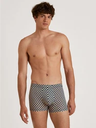 CALIDA Slip Grafic Cotton Herren Grün/Creme/Blau/Dunkelblau/Hellblau