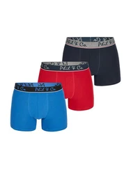 Phil & Co. Retro Pants Jersey Core Unterhose enger Schnitt 5-Piece-Cut Blau/Dunkelblau/Hellblau