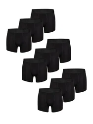 Phil & Co. Retro Pants Jersey Core Unterhose enger Schnitt 5-Piece-Cut Schwarz/Dunkelgrau