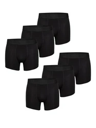 Phil & Co. Retro Pants Jersey Core Unterhose enger Schnitt 5-Piece-Cut Schwarz/Dunkelgrau