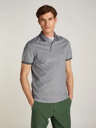 Tommy Hilfiger Poloshirt OXFORD TWO TONE REG POLO desert sky/wei