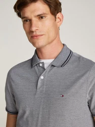 Tommy Hilfiger Poloshirt OXFORD TWO TONE REG POLO desert sky/wei
