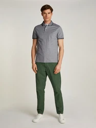 Tommy Hilfiger Poloshirt OXFORD TWO TONE REG POLO desert sky/wei