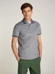 Tommy Hilfiger Poloshirt OXFORD TWO TONE REG POLO desert sky/wei