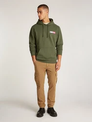 Tommy Jeans Sweatshirt TJM REG ENTRY GRAPHIC HOODIE EXT mit Logo Dunkelgrün/Grün
