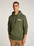 Tommy Jeans Sweatshirt TJM REG ENTRY GRAPHIC HOODIE EXT mit Logo Dunkelgrün/Grün