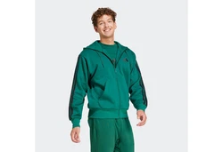 adidas Sportswear Sweatshirt 3S FL FZ HD Grün/Dunkelgrün/Türkis