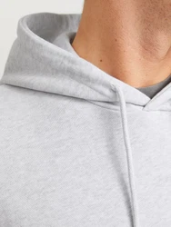 JACK & JONES Sweatshirt 'JJBEAU' Hellgrau/Grau/Silber