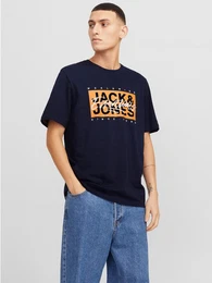 Print-Shirt JJCOLTON TEE SS CREW NECK