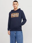 Jack & Jones Sweatshirt JJCOLTON marine/orange/wei