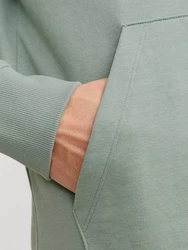 Jack & Jones Sweatshirt JJCOLTON Dunkelgrün/Grün/Hellgrün