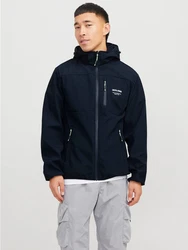 JACK & JONES Jacke 'JJTheo' nachtblau/weiß