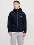 JACK & JONES Jacke 'JJTheo' nachtblau/weiß