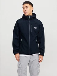 JACK & JONES Jacke 'JJTheo' nachtblau/weiß