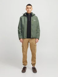 JACK & JONES Jacke 'JJTheo' Dunkelgrün/Grün