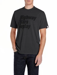 Replay T-Shirt mit Front-Print Dunkelgrau/Grau/Rot/Schwarz