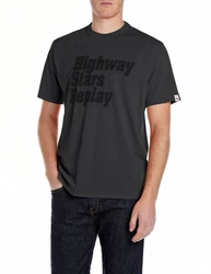 Replay T-Shirt mit Front-Print Dunkelgrau/Grau/Rot/Schwarz