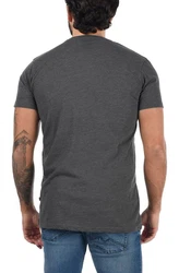 !Solid Print-Shirt SDCimo Grau/Dunkelgrau