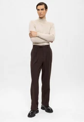 Antioch 7/8-Strandhose Plated Baggy Pant Dunkelbraun/Braun/Dunkelrot