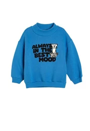 Sweatshirt Rundhalsausschnitt Mit Aufdruck