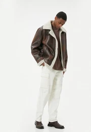 Lederimitatjacke Kunstleder Slim