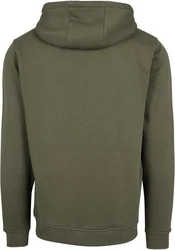 Mister Tee Kapuzenpullover Dunkelgrün/Braun