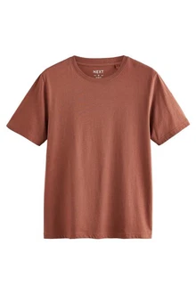 Next T-Shirt Slim Fit Rundhals Rot/Orange/Braun Next T-Shirt Slim Fit Rundhals Rot/Orange/Braun