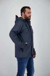 DEPROC Active Regenjacke ANKERGLUT Dunkelblau/Blau