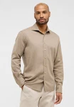 Eterna Langarmhemd MODERN FIT EASY IRON Beige/Khaki/Braun