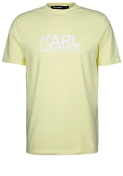 KARL LAGERFELD T-Shirt mit Logo-Print Gelb/Hellgrün/Grün