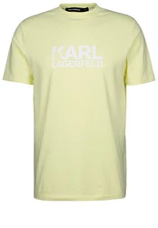 KARL LAGERFELD T-Shirt mit Logo-Print Gelb/Hellgrün/Grün