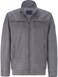BABISTA Lederjacke CORIETTA mit sieben praktischen Taschen grau