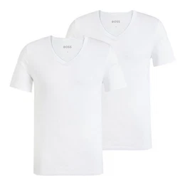 T-Shirt T-Shirt 2P ComfortS mit gesticktem Ton-in-Ton Logo