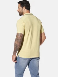 Jan Vanderstorm Poloshirt GUNHELM mit Brusttasche Gelb