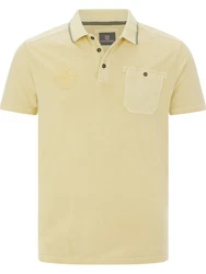 Jan Vanderstorm Poloshirt GUNHELM mit Brusttasche Gelb