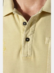 Jan Vanderstorm Poloshirt GUNHELM mit Brusttasche Gelb