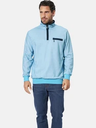 Babista Sweatshirt GALRON mit Reißverschlusstasche blau/hellblau
