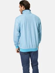 Babista Sweatshirt GALRON mit Reißverschlusstasche blau/hellblau