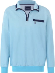 Babista Sweatshirt GALRON mit Reißverschlusstasche blau/hellblau