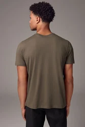 Next Essential T-Shirt mit Rundhalsausschnitt Dunkelgrün/Khaki