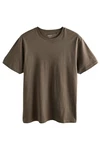 Next Essential T-Shirt mit Rundhalsausschnitt Dunkelgrün/Khaki