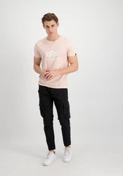 Alpha Industries Herren Basic T-Shirt Rosa/Beige