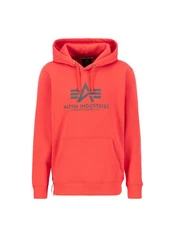 Alpha Industries Kapuzenpullover Basic Hoodie Herren Rot/Orange