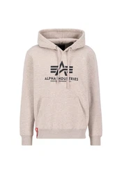 Alpha Industries Kapuzenpullover Basic Hoodie Herren Hellgrau/Beige/Braun