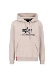 Alpha Industries Kapuzenpullover Basic Hoodie Herren Hellgrau/Beige/Braun