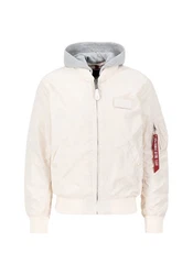 Alpha Industries Bomberjacke MA-1 TT Two Tone Hood Weiß/Beige/Khaki
