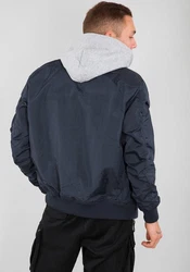 Alpha Industries Bomberjacke MA-1 TT Two Tone Hood Blau/Dunkelblau/Hellblau
