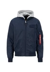 Alpha Industries Bomberjacke MA-1 TT Two Tone Hood Blau/Dunkelblau/Hellblau