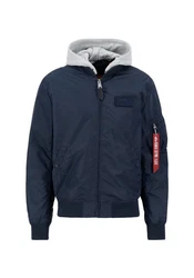 Alpha Industries Bomberjacke MA-1 TT Two Tone Hood Blau/Dunkelblau/Hellblau